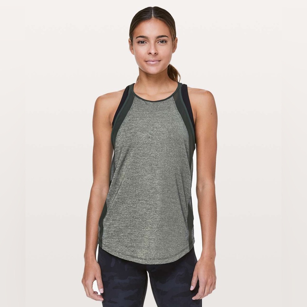 Lululemon Run Off-Route Tank Top Green Size 6 Small